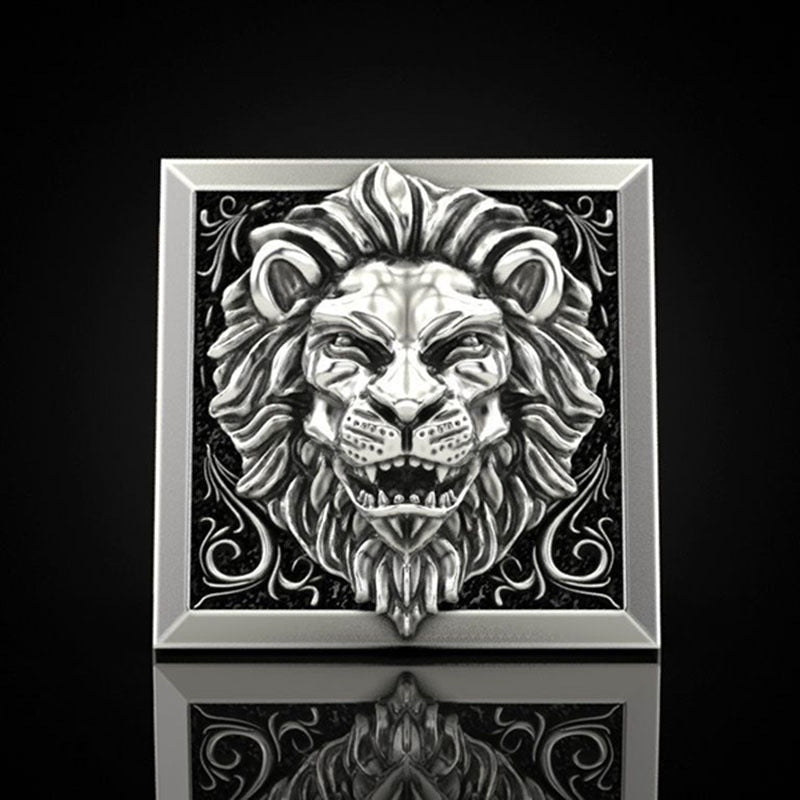 Vintage Lion Rings Men