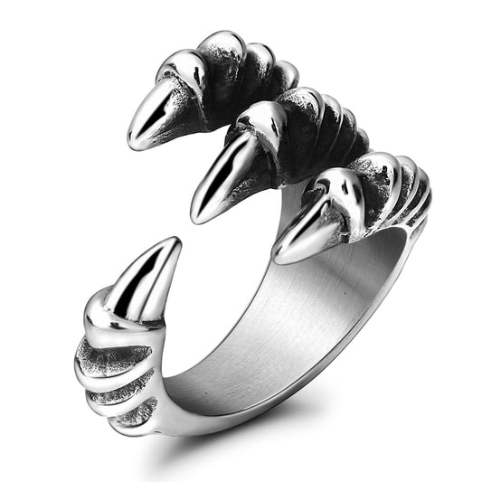 Titanium Claw Ring Men