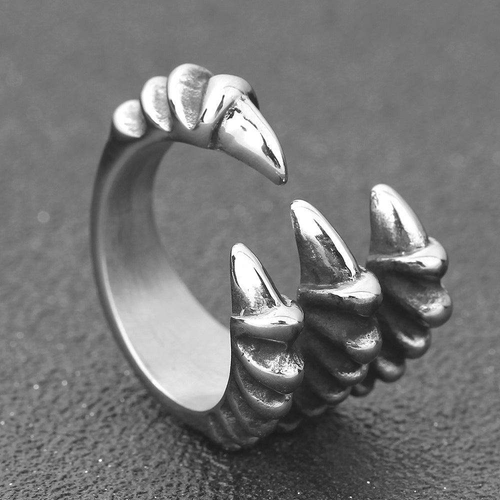 Titanium Claw Ring Men